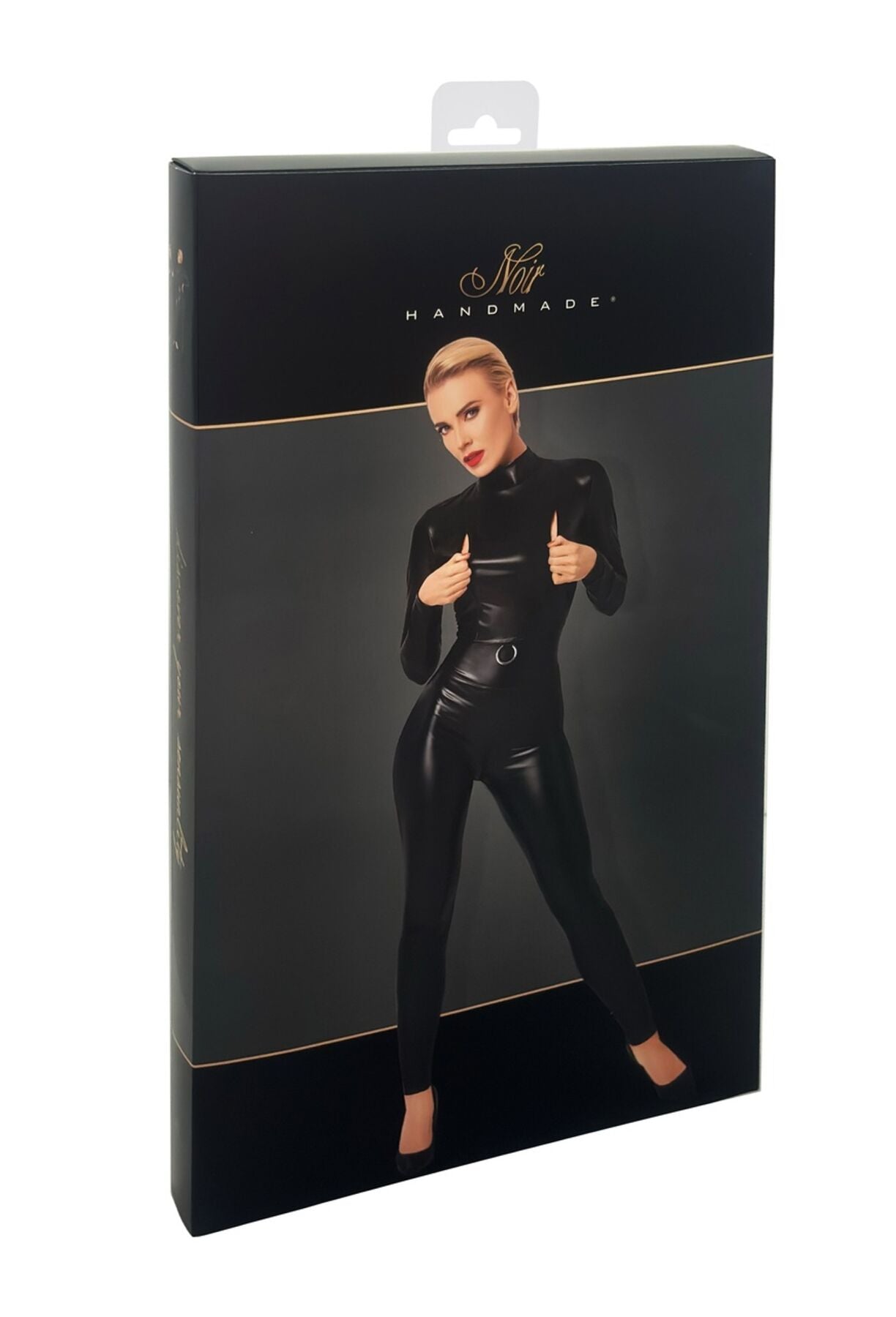 Комбінезон Noir Handmade F319 Caged, M, під латекс, довгий рукав, з доступом, кільце на поясі