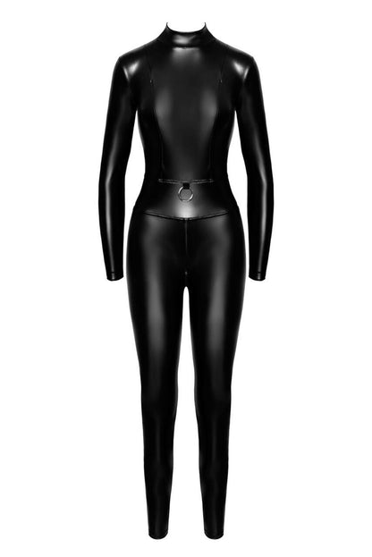 Комбінезон Noir Handmade F319 Caged, 3XL, під латекс, довгий рукав, з доступом, кільце на поясі