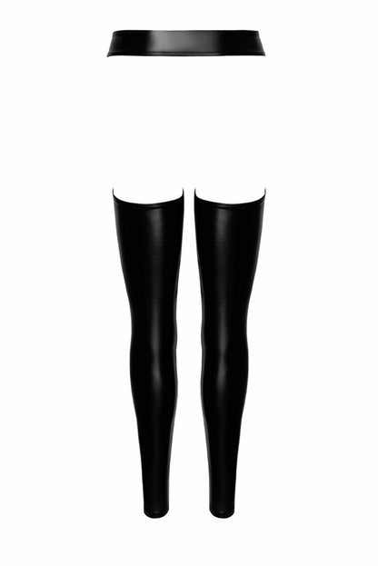 Легінси Noir Handmade F323 Rebel, S, black, під латекс, з відкритими стегнами та сідницями