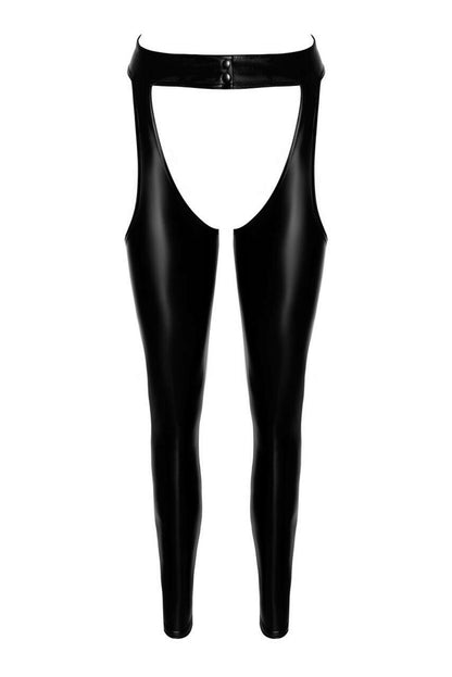 Легінси Noir Handmade F323 Rebel, M, black, під латекс, з відкритими стегнами та сідницями