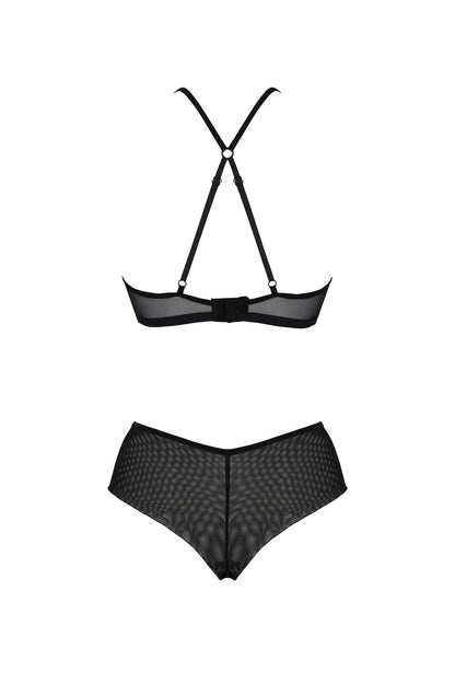 Комплект Passion KERRIA BIKINI black, S/M, бралет і трусики-бікіні