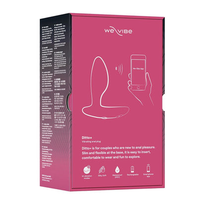 Анальна смарт-вібропробка We-Vibe Ditto+ Cosmic Pink, 10 режимів, пульт ДК