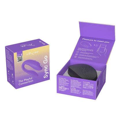 Смарт-вібратор для пар We-Vibe Sync GO Light Purple, тревел-кейс, пульт ДК