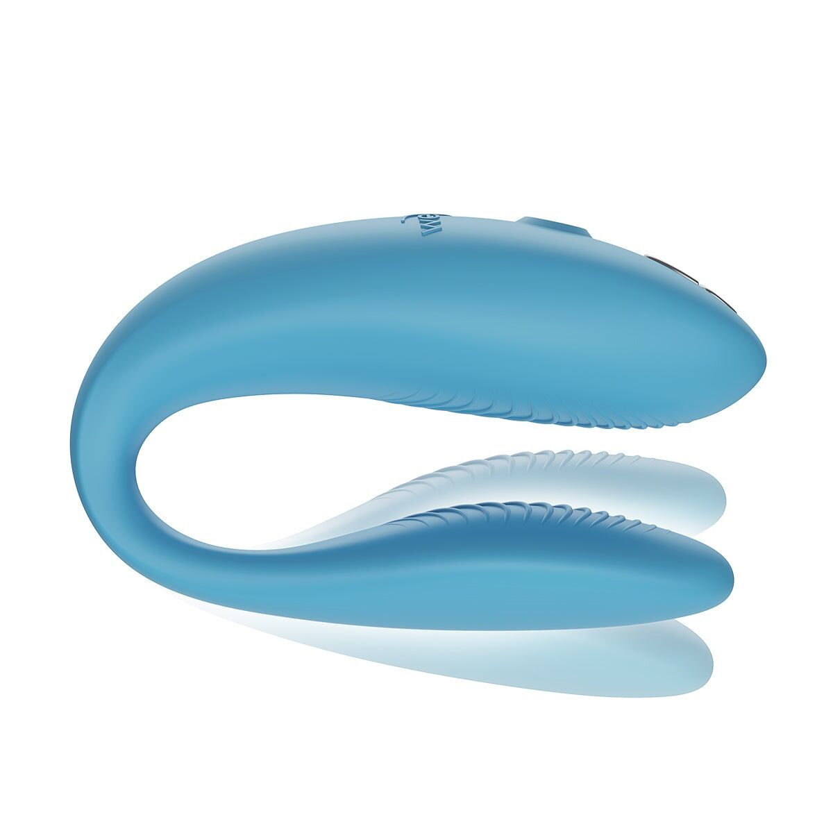 Смарт-вібратор для пар We-Vibe Sync GO Turquoise, тревел-кейс, пульт ДК