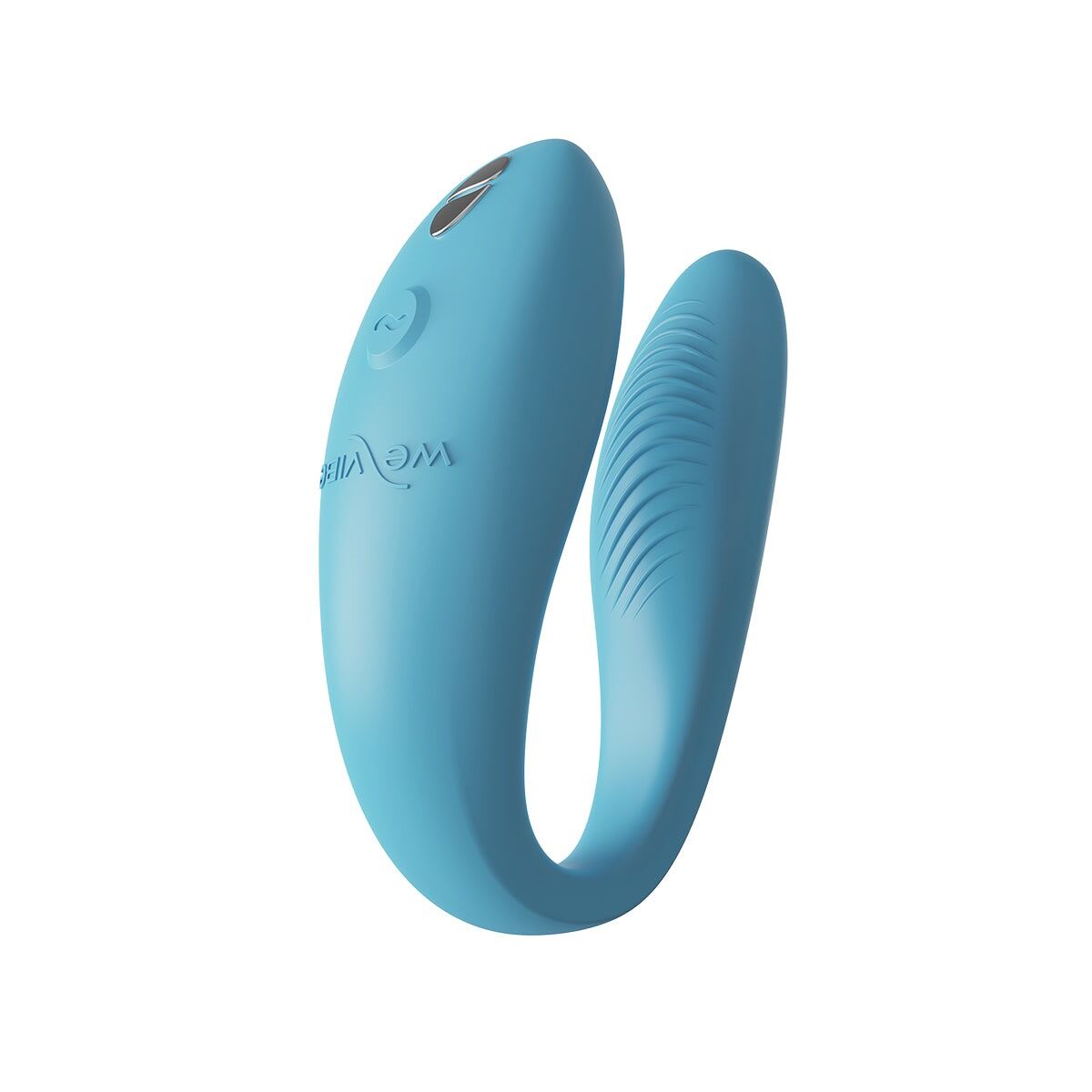 Смарт-вібратор для пар We-Vibe Sync GO Turquoise, тревел-кейс, пульт ДК