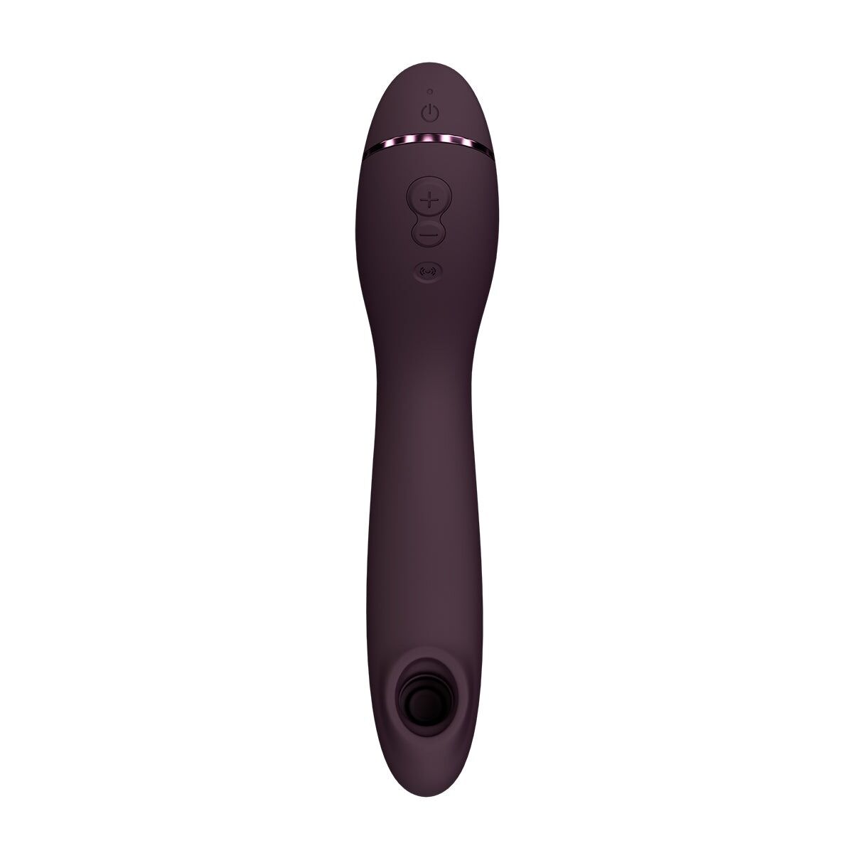Вакуумний стимулятор для точки G та клітора з вібрацією Womanizer OG Aubergine, 12 рівнів, 3 режими