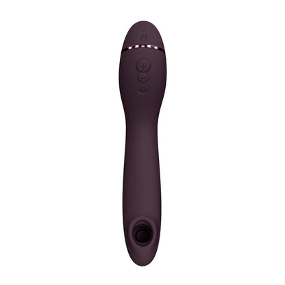 Вакуумний стимулятор для точки G та клітора з вібрацією Womanizer OG Aubergine, 12 рівнів, 3 режими
