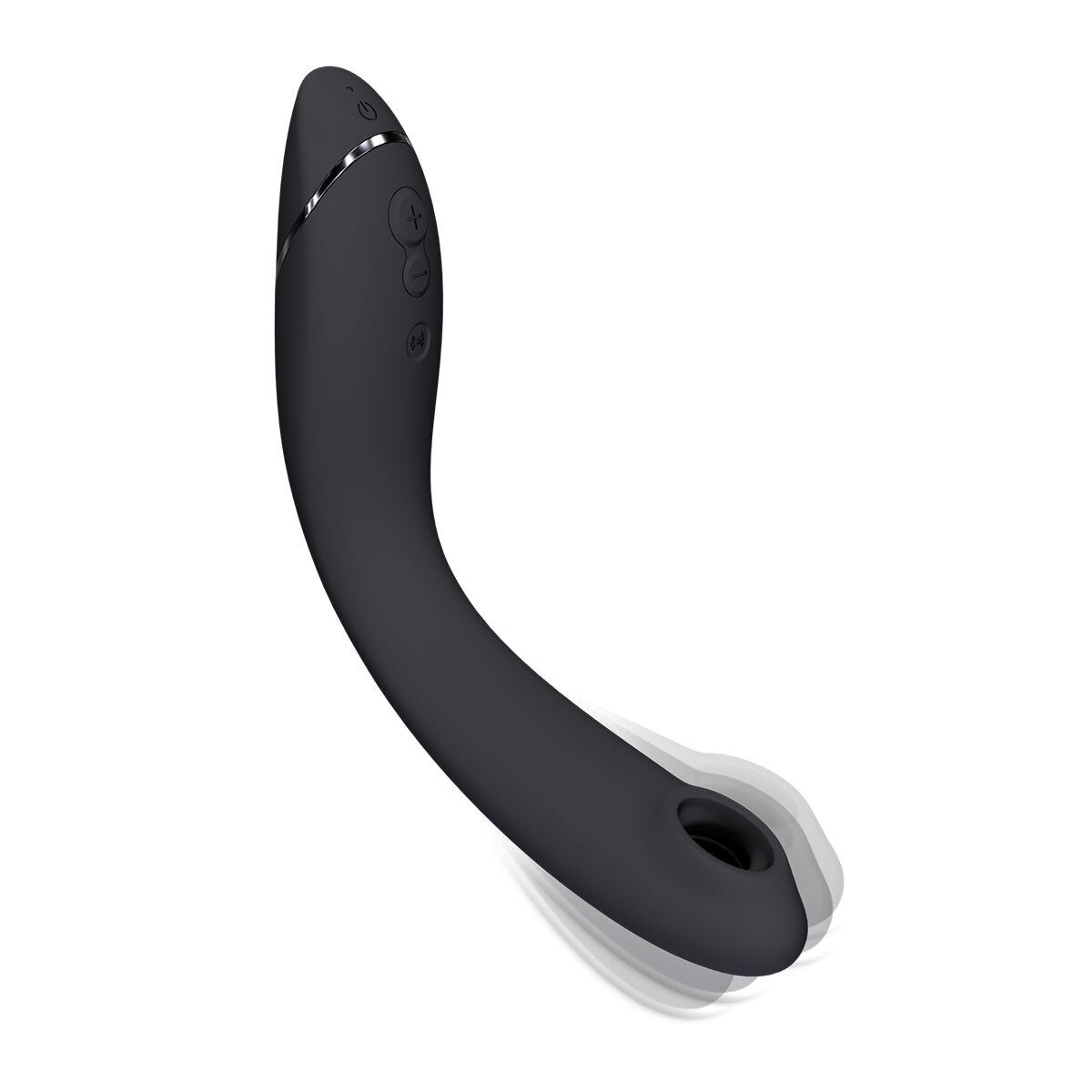 Вакуумний стимулятор для точки G та клітора з вібрацією Womanizer OG Dark Grey, 12 рівнів, 3 режими