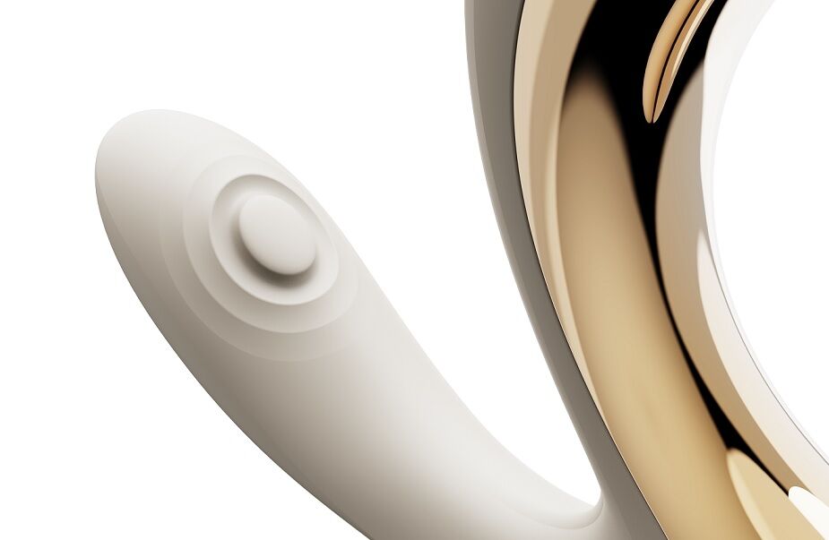 Вібратор-пульсатор з вакуумною насадкою Zalo – Talis G-Spot PulseWave Vibrator Ivory White