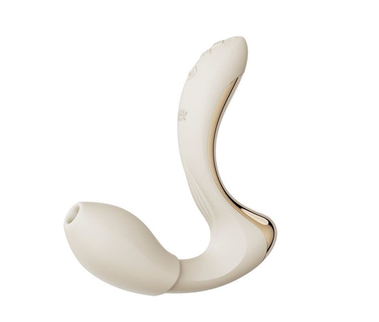 Вібратор-пульсатор з вакуумною насадкою Zalo – Talis G-Spot PulseWave Vibrator Ivory White