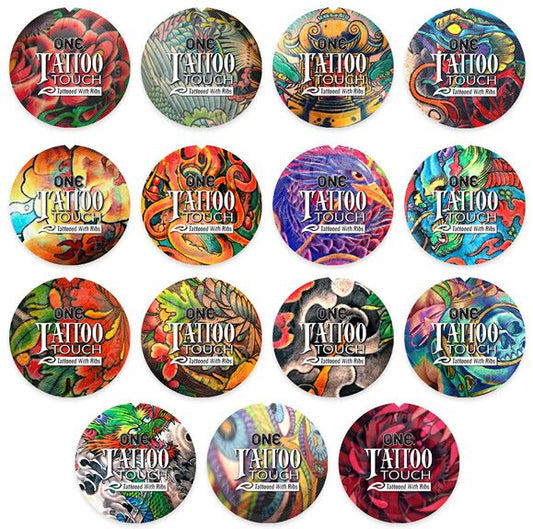 Презерватив ONE Tattoo Touch Red, 1 шт, червоний, з рельєфом у вигляді татуювання