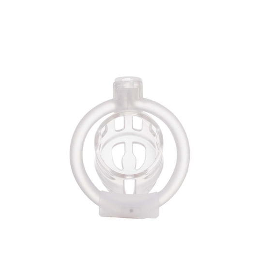 Клітка для пеніса LOCKINK SEVANDA Plastic Penis Chastity Cage, прозора, 3 кільця різних розмірів