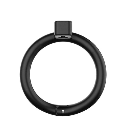 Клітка для пеніса LOCKINK SEVANDA Plastic Penis Chastity Cage, чорна, 3 кільця різних розмірів