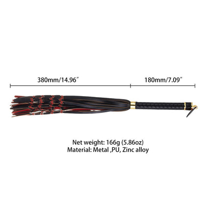 Флогер LOCKINK SEVANDA Red & Black Braided Tail Flogger