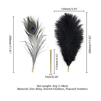 Лоскітка LOCKINK SEVANDA Natural Peacock Flirting Feather Tickler, перо павича