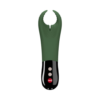 Вібратор для пеніса Fun Factory MANTA moss green/black, підходить для парних ігор