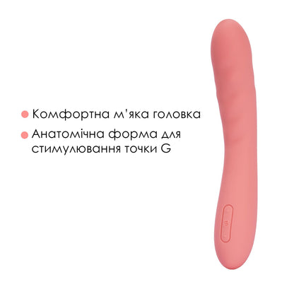 Смарт-вібратор з пульсацією Svakom Ava Neo Peach Pink, 15 режимів роботи, водонепроникний