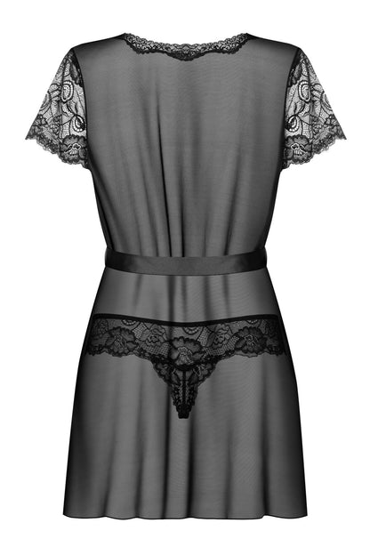 Пеньюар Obsessive Alluria peignoir & thong L/XL