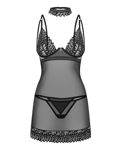 Сорочка Obsessive Donarella chemise & thong M/L