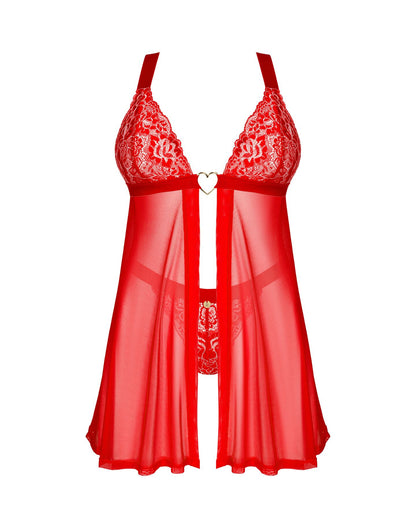 Бебі-дол Obsessive Elianes babydoll & thong XL/2XL