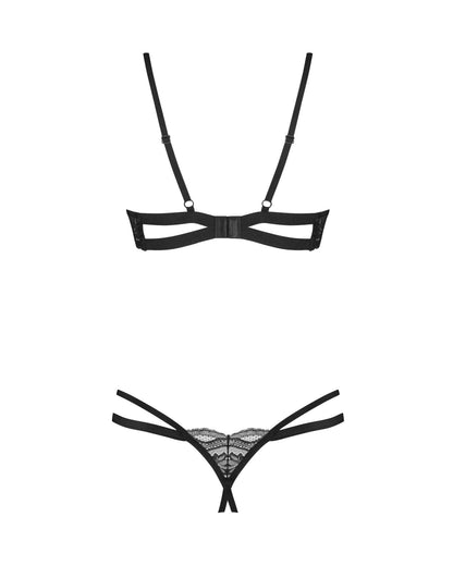 Комплект Obsessive Nutris 2-pcs crotchless set XS/S