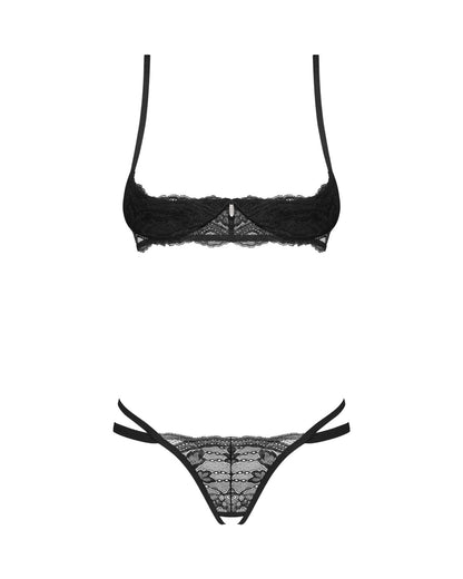 Комплект Obsessive Nutris 2-pcs crotchless set M/L