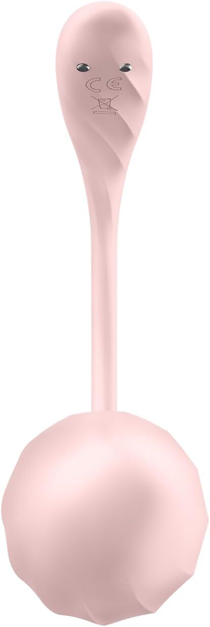 Смарт-віброяйце Satisfyer Ribbed Petal Connect App Rose, керування зі смартфона, пульт ДК
