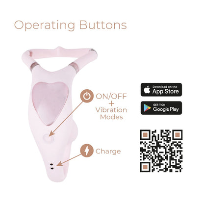 Смарт-вібратор для пар Adrien Lastic Venus + APP, подвійний, можна носити під одягом, 10 режимів