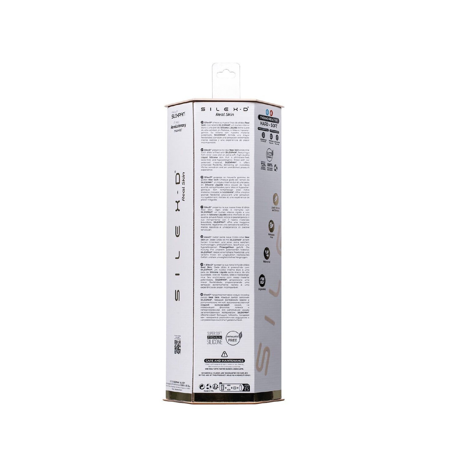 Фалоімітатор SilexD Tomas Real Skin Flesh MODEL 1, реалістичний, на присосці, діаметр 4,9 см