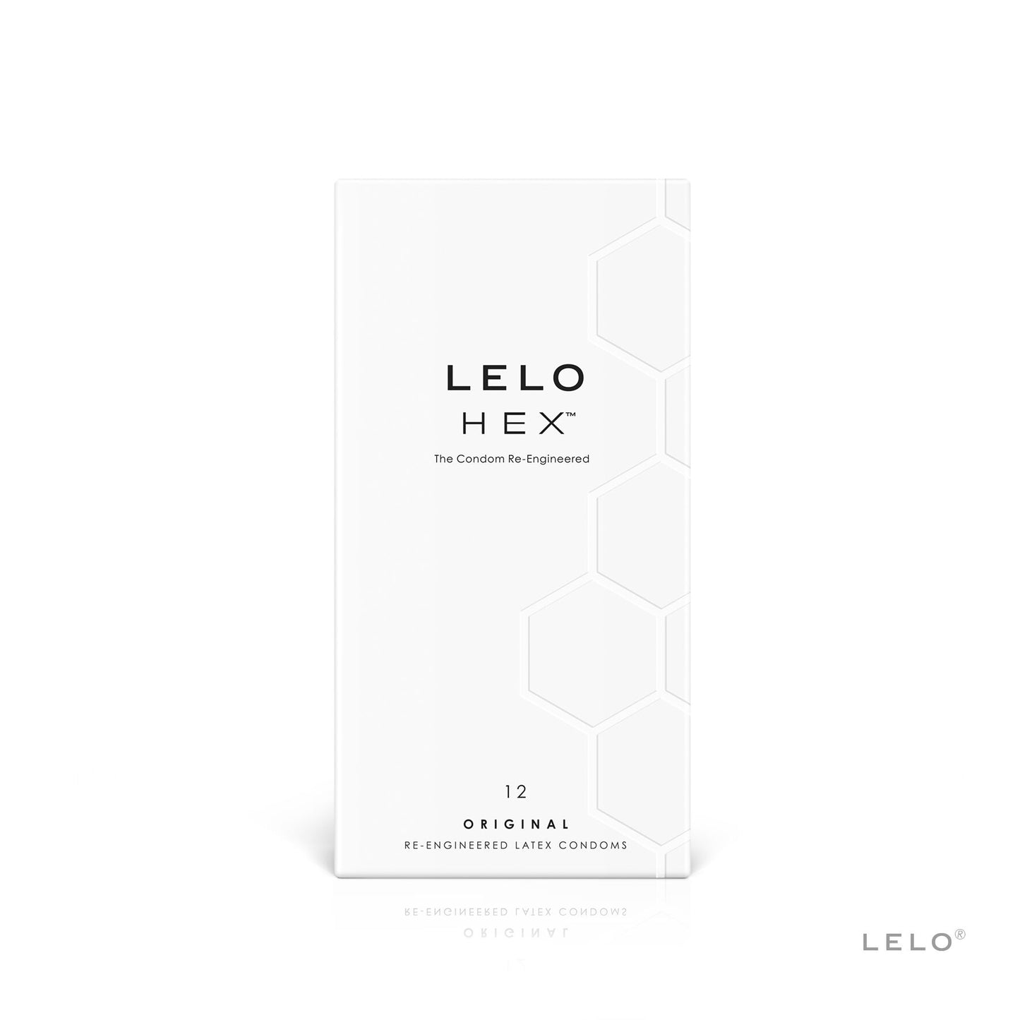 Презервативи LELO HEX Condoms Original 12 Pack, тонкі та суперміцні