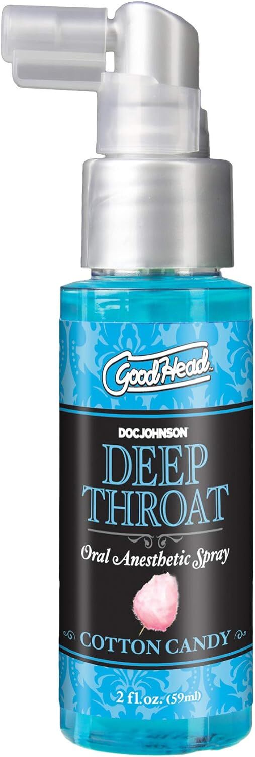 Розпродаж!!! Спрей для мінету Doc Johnson GoodHead DeepThroat - Cotton Candy 59 мл (термін 01.2026)