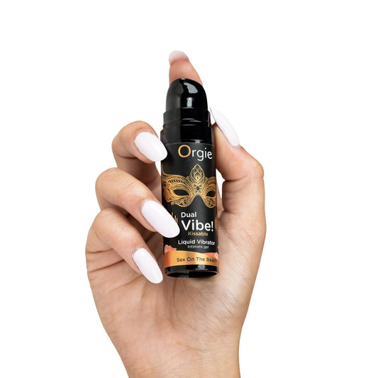 Рідкий вібратор Orgie Dual Vibe! Sex On The Beach Kissable Liquid Vibrator, 15 мл