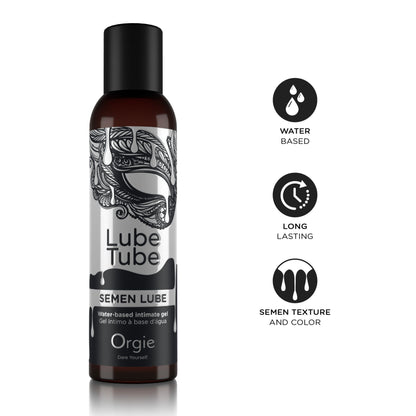 Лубрикант з імітацією сперми Orgie Lube Tube Semen Lube, 150 мл, водна основа, без смаку та запаху