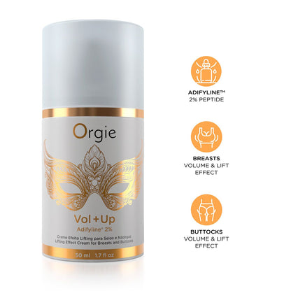Крем з ефектом ліфтингу для грудей та сідниць Orgie – Vol + Up (50 мл), пептид Adifyline™
