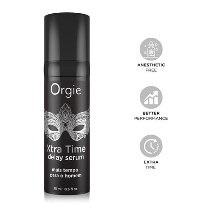 Сироватка-пролонгатор Orgie Xtra Time Delay Serum, 15 мл, без анестетиків, на силіконовій основі