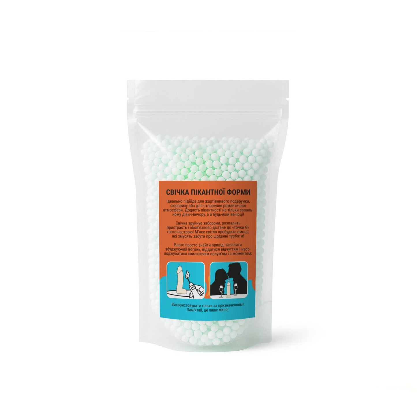 Свічка у вигляді члена Чистий Кайф LARGE Green