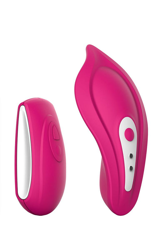 Вібратор у трусики Liebe Panty Vibe Recargable Cerise, нагрів до 39 °C, пульт, трусики S-M в комплекті