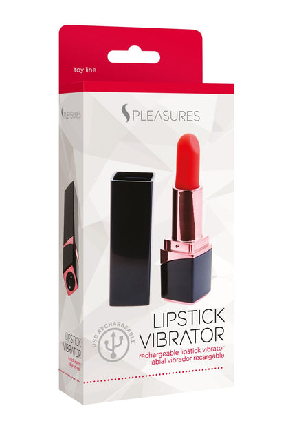 Вібратор-помада S Pleasures Lipstick Vibrator, дуже реалістичний, 10 режимів