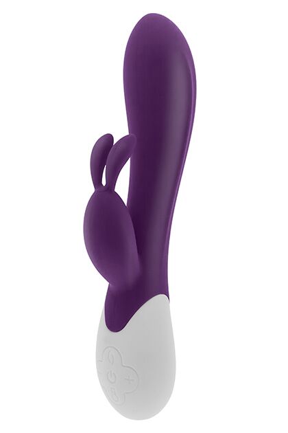 Вібратор-кролик S Pleasures Premium Corabi Rabbit, фіолетовий, вушка для клітора, 16 режимів, нагрів