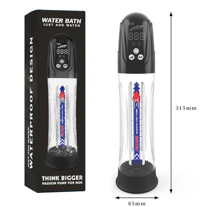 Автоматична гідропомпа 2в1 (вода/повітря) Water Bath з LED-дисплеєм, 2 режими