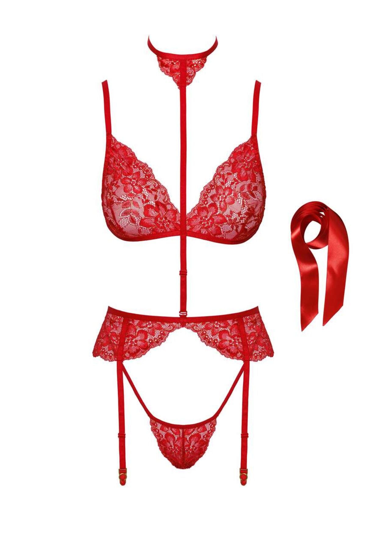 Комплект Kissable Bondage Kiss Set Red S/M