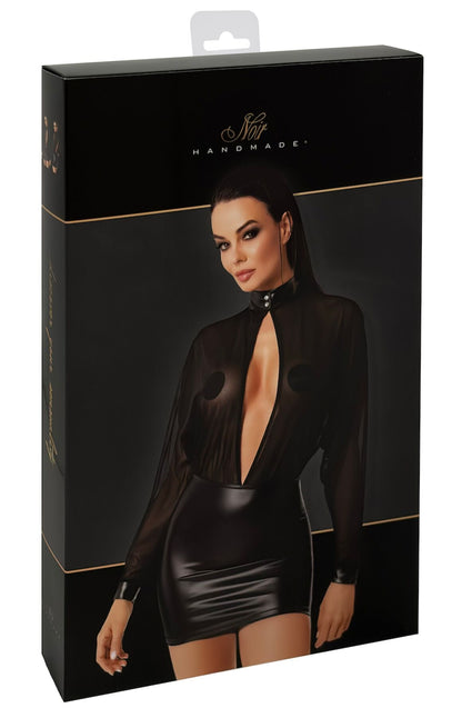 Сукня Noir Handmade F348 Powerwetlook and tulle dress - M
