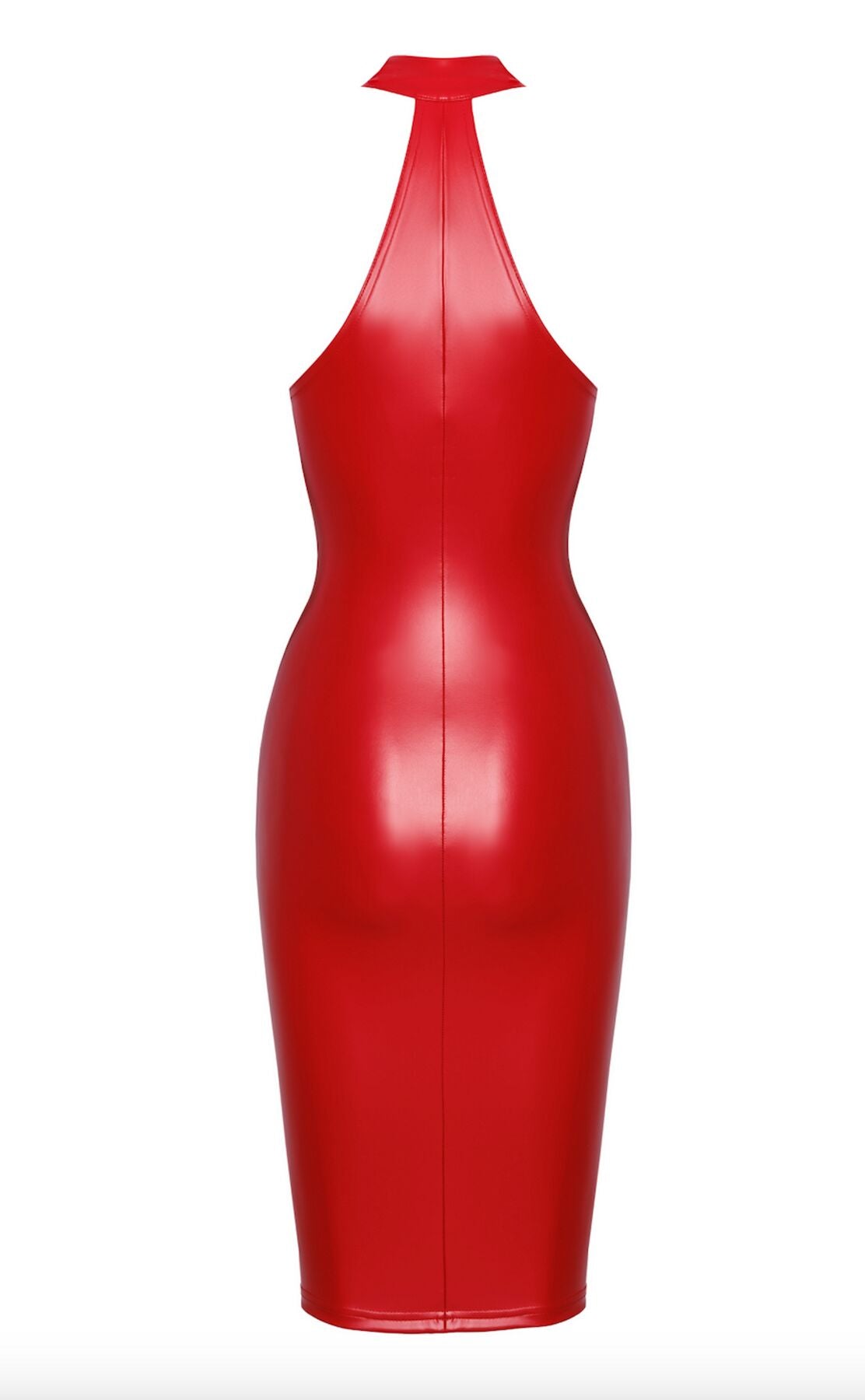 Сукня Noir Handmade F354 Red powerwetlook dress - 3XL
