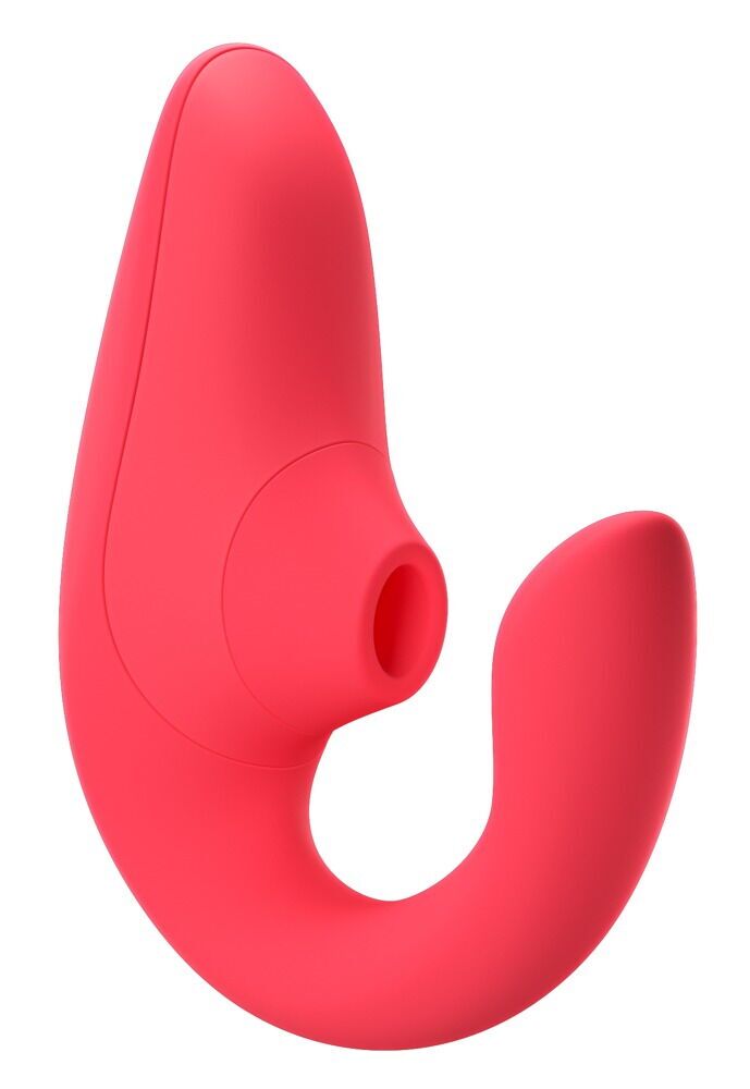Вагінально-кліторальний стимулятор Womanizer Blend Vibrant Rose, вібрація + вакуум, 2 мотори