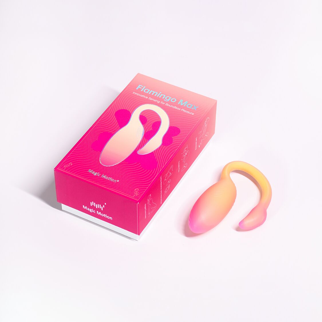 Смарт-віброяйце Magic Motion Flamingo Max Orange 2 в 1: віброяйце та тренажер Кегеля, 10 режимів