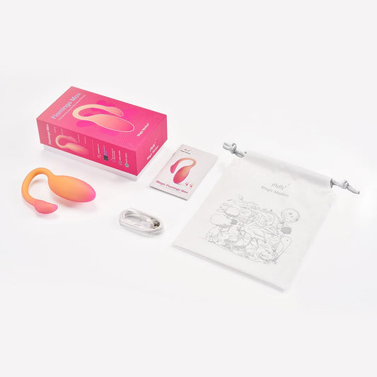 Смарт-віброяйце Magic Motion Flamingo Max Orange 2 в 1: віброяйце та тренажер Кегеля, 10 режимів