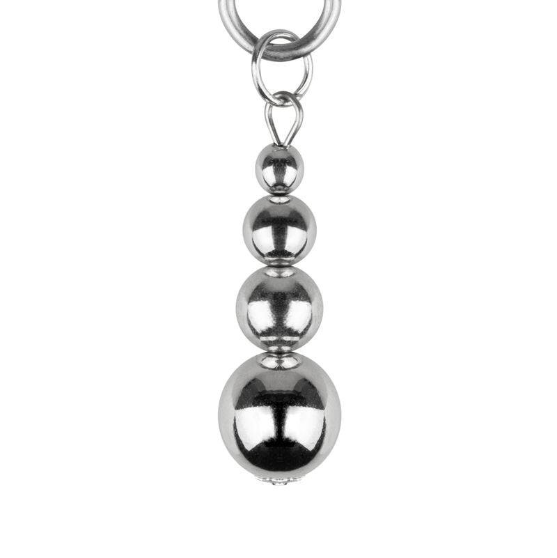 Затискачі для сосків Bedroom Fantasies: Nipple Clamps with Beaded Chain - Silver