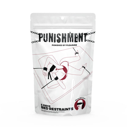 Розтяжка на ліжко Punishment - 5-Piece Bed Restraint Kit - Black