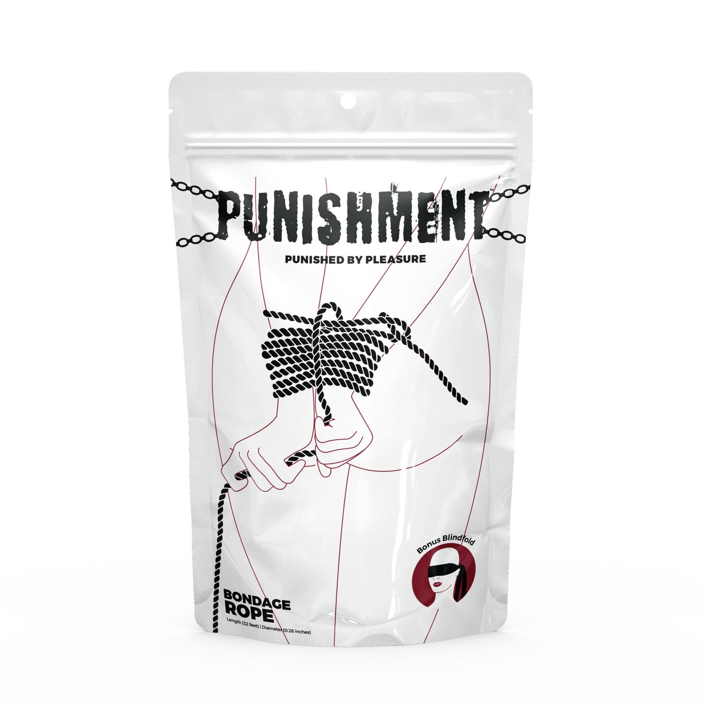 Мотузка для шибарі Punishment - Bondage Rope - Black