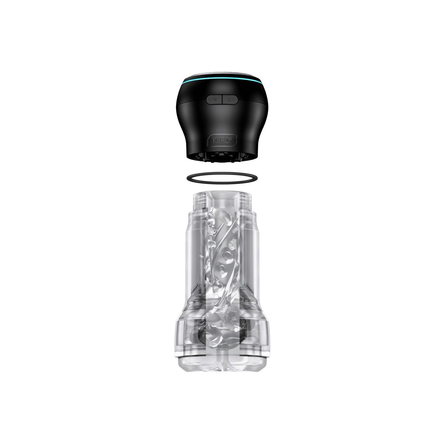 Мастурбатор Kiiroo Feel Pocket Crystal зі всмоктувальною інтерактивною насадкою PowerBlow Combo Set